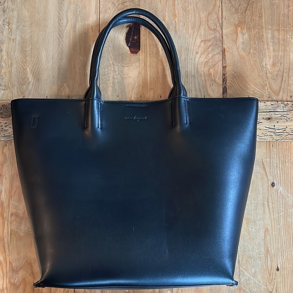 𝅺URBAN Originals Black Vegan Leather Revenge Tote